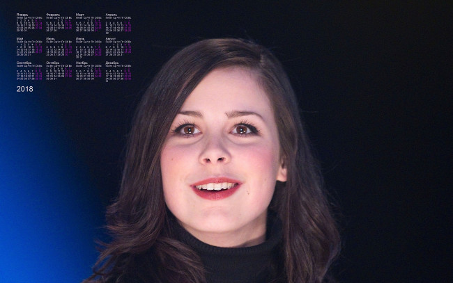 Обои картинки фото lena mayer, календари, знаменитости, девушка, взгляд, лицо, певица