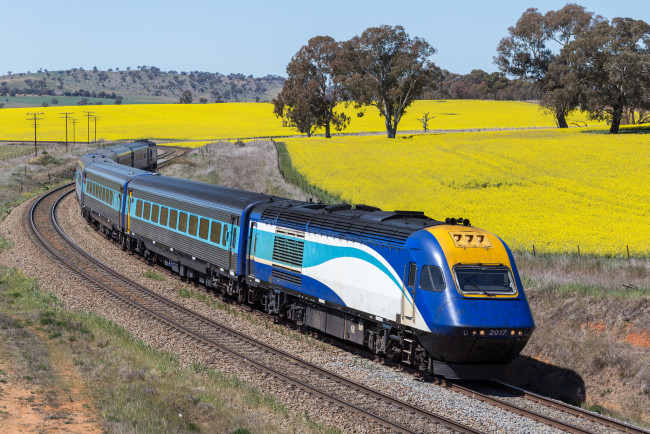 Обои картинки фото техника, поезда, локомотив, состав