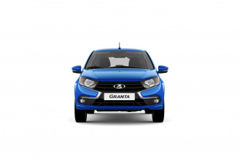 Картинка автомобили ваз lada синий лада+гранта лифтбек