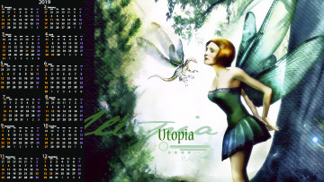 Картинка календари фэнтези дракон крылья девушка