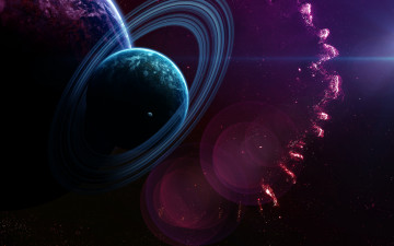 Картинка космос арт галактики звезды вселенная планеты