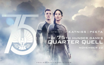 Картинка кино+фильмы the+hunger+games +catching+fire парень девушка облака