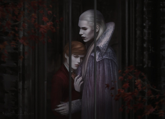 Обои картинки фото фэнтези, вампиры, лес, осень