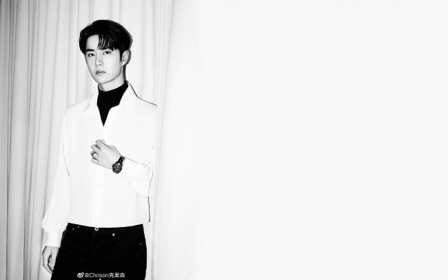 Обои картинки фото мужчины, wang yi bo, актер, часы