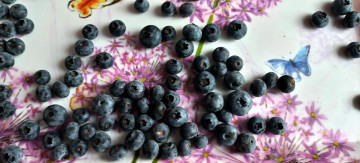 Картинка еда голубика +черника ягоды спелая