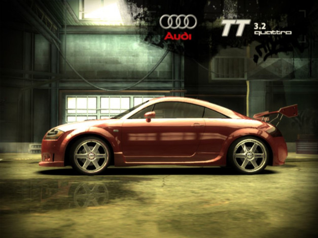 Обои картинки фото nfsmw, audi, tt, 01, видео, игры, need, for, speed, most, wanted