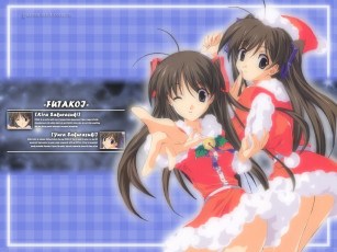 Картинка аниме merry chrismas winter