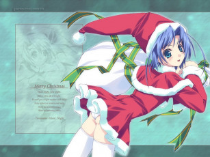 Картинка аниме merry chrismas winter