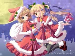 Картинка аниме merry chrismas winter