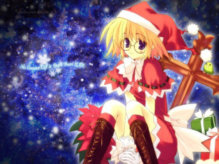 Картинка аниме merry chrismas winter