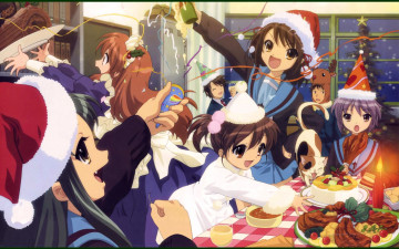 Картинка аниме the melancholy of haruhi suzumiya