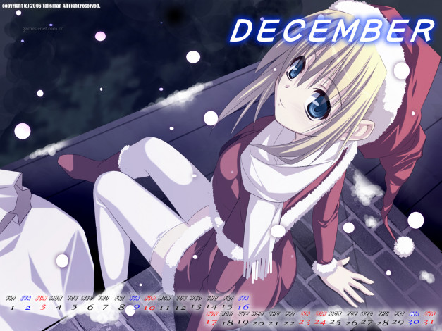 Обои картинки фото календари, аниме