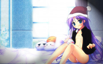 Картинка аниме merry chrismas winter