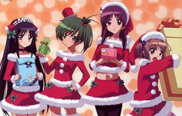 Картинка аниме merry chrismas winter