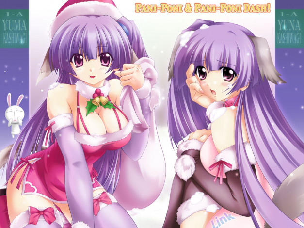 Обои картинки фото аниме, merry, chrismas, winter