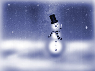 Картинка праздничные снеговики