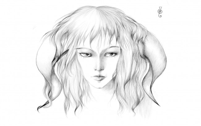 Обои картинки фото рисованные, люди, девушка, портрет