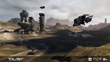 Картинка dust 514 видео игры планета корабль сооружения