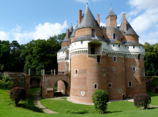 Картинка города -+дворцы +замки +крепости замок деревья лужайка парк