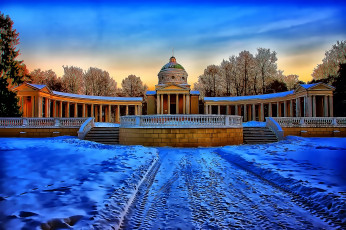 Картинка города -+здания +дома комплекс парковый дорога снег зима