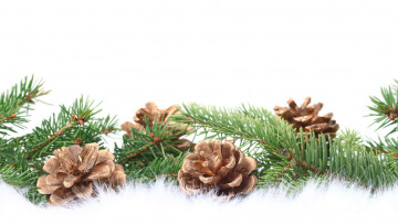 Картинка праздничные -+разное+ новый+год гирлянда шишки ёлка