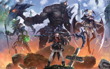 Картинка inferno+legends видео+игры демоница девочка колдун кресты монстр циклоп