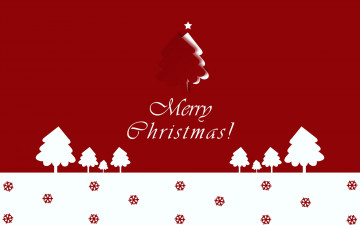 Картинка праздничные векторная+графика+ новый+год деревья снег снежинки