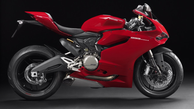 Обои картинки фото мотоциклы, ducati, красный, breaks, panigale, 899