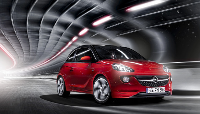 Обои картинки фото 2013 opel adam, автомобили, opel, adam, красный