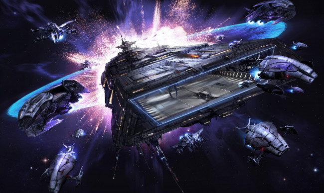 Обои картинки фото x rebirth, видео игры, - x rebirth, звездолёты, космическая, станция