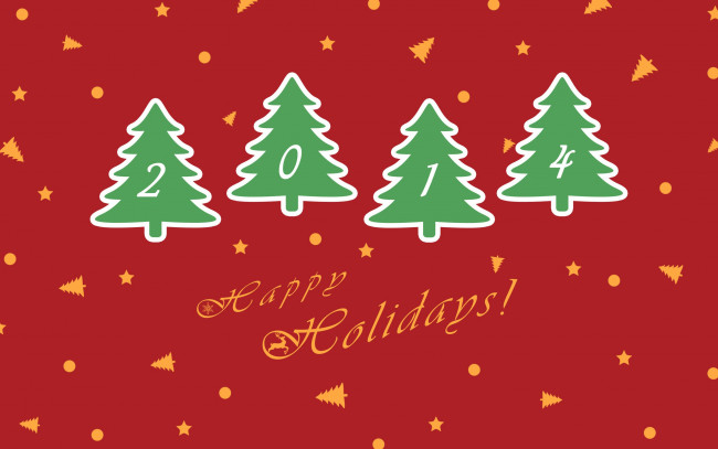 Обои картинки фото праздничные, векторная графика , новый год, елки