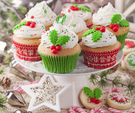 Картинка еда пирожные +кексы +печенье новый год печентье