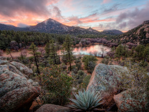 Картинка природа реки озера горы лес озеро