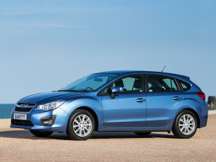 обоя автомобили, subaru, uk-spec, синий, impreza, gp, 2014г