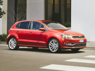 Картинка автомобили volkswagen polo 2014г красный typ 6r au-spec 5-door tsi