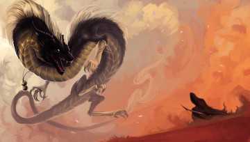 Картинка фэнтези драконы хвост пасть взгляд дракон арт фантастика