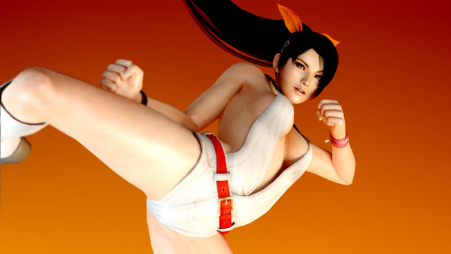 Обои картинки фото dead or alive 5, видео игры,  ultimate, девушка, взгляд, фон, поза