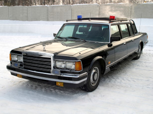 обоя зил, автомобили, лимузин, синий