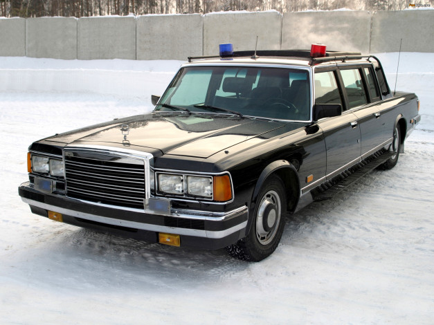 Обои картинки фото зил, автомобили, лимузин, синий