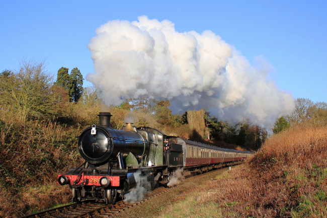 Обои картинки фото техника, паровозы, дорога, железная, рельсы, паровоз