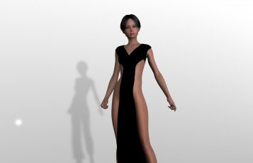 Картинка 3д+графика люди+ people взгляд фон девушка