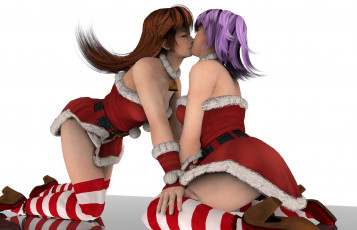 Картинка 3д+графика праздники+ holidays фон взгляд девушки