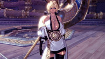 обоя 3д графика, аниме , anime, униформа, фон, взгляд, девушка