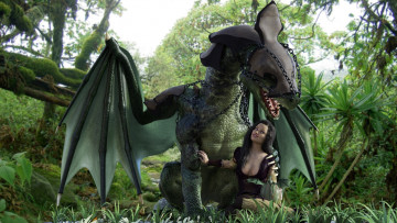 Картинка 3д+графика фантазия+ fantasy девушка фон взгляд