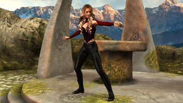 Картинка 3д+графика фантазия+ fantasy взгляд фон девушка