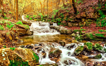 Картинка природа реки озера поток камни