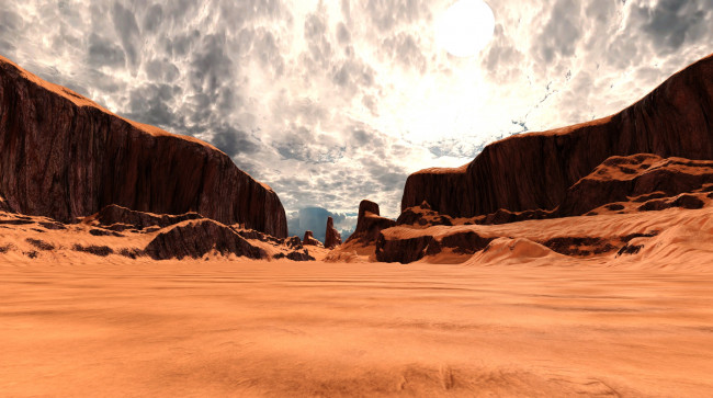 Обои картинки фото 3д графика, природа , nature, облака, горы