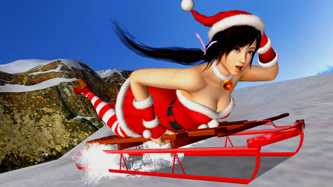 Обои картинки фото 3д графика, праздники , holidays, фон, девушка, взгляд