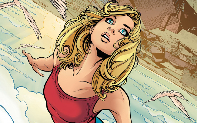 Обои картинки фото рисованное, комиксы, фон, взгляд, девушка