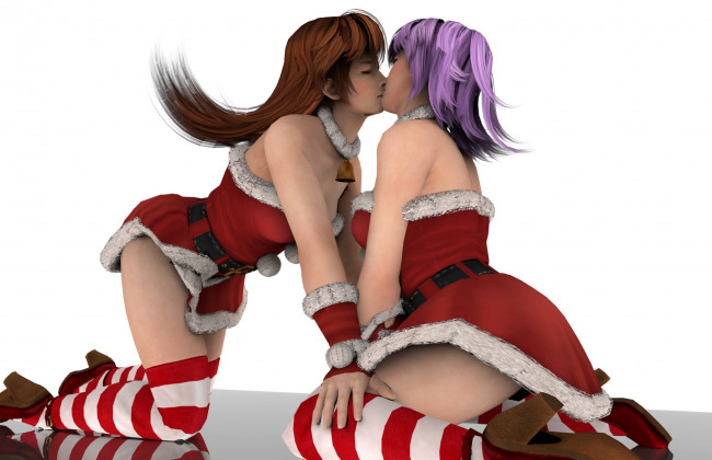 Обои картинки фото 3д графика, праздники , holidays, фон, взгляд, девушки